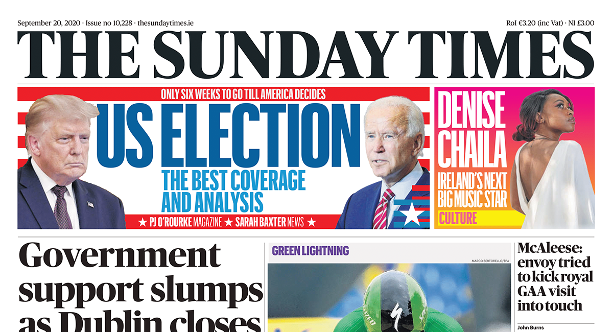 the sunday times newspaper cover